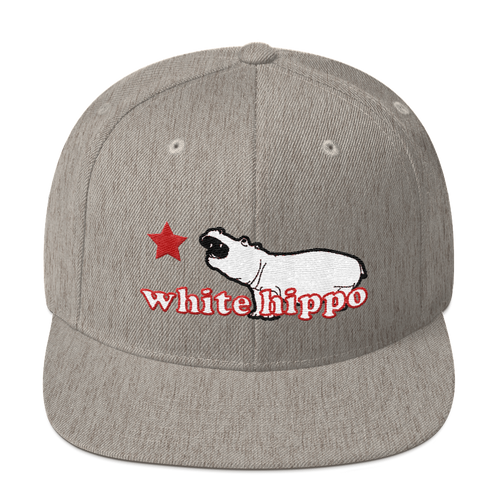 The Semi-Official White Hippo- Wool Blend Snapback