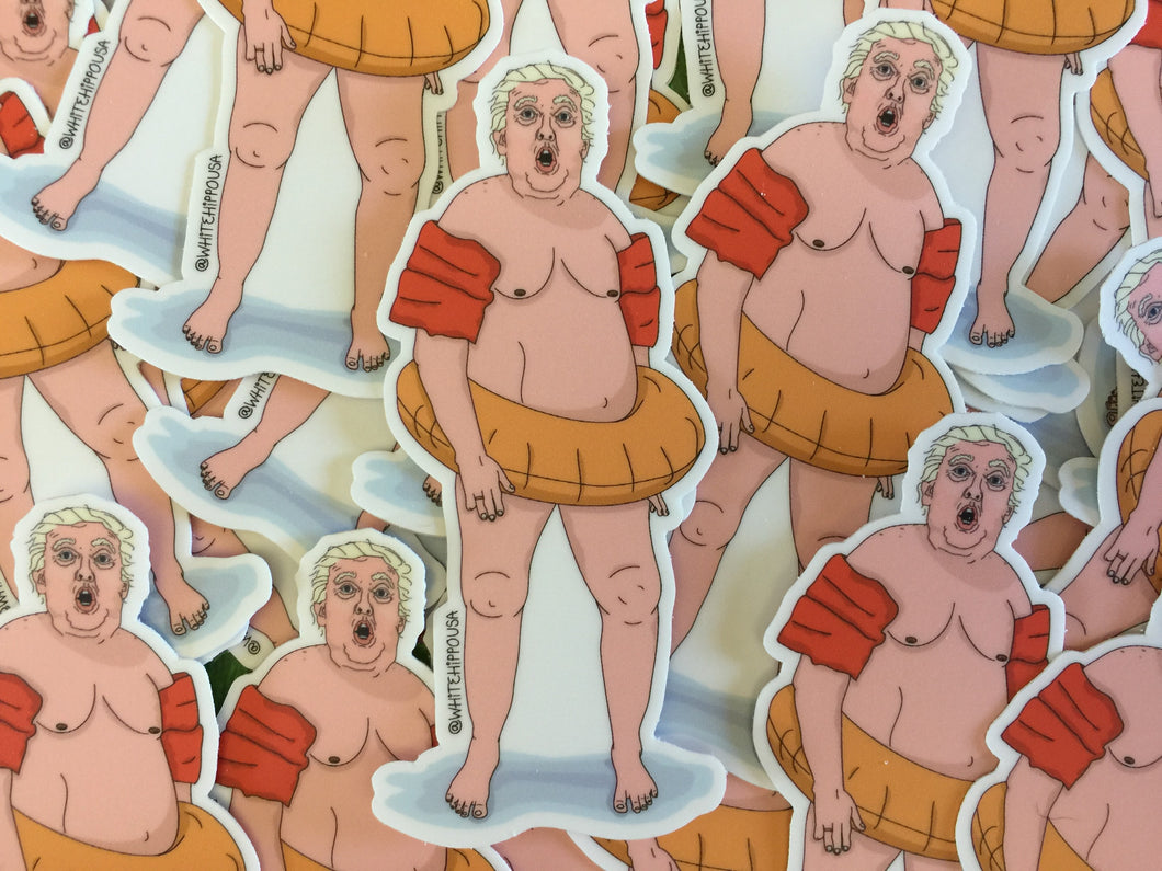 Trump Can't Swim- Vinyl Sticker