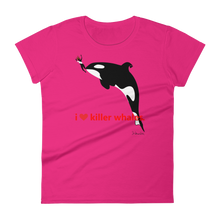 i ♥ killer whales. - Women's short sleeve t-shirt