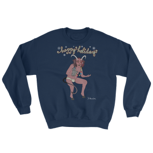 Krampus Happy Holidays- Sweatshirt