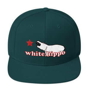 The Semi-Official White Hippo- Wool Blend Snapback