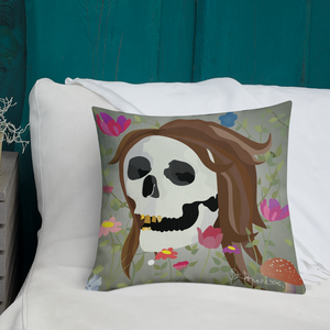 Skull Babe- Premium Square Pillow