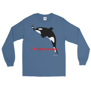 i ♥ killer whales. - Long Sleeve T-Shirt