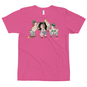 Twerking Leprechaun Babes- Short Sleeve T-Shirt ☘️🍀🍻