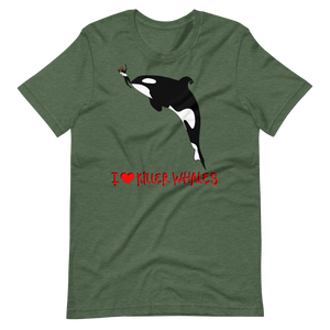 i ♥ killer whales. - Short Sleeve T-Shirt