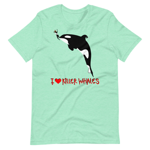 i ♥ killer whales. - Short Sleeve T-Shirt
